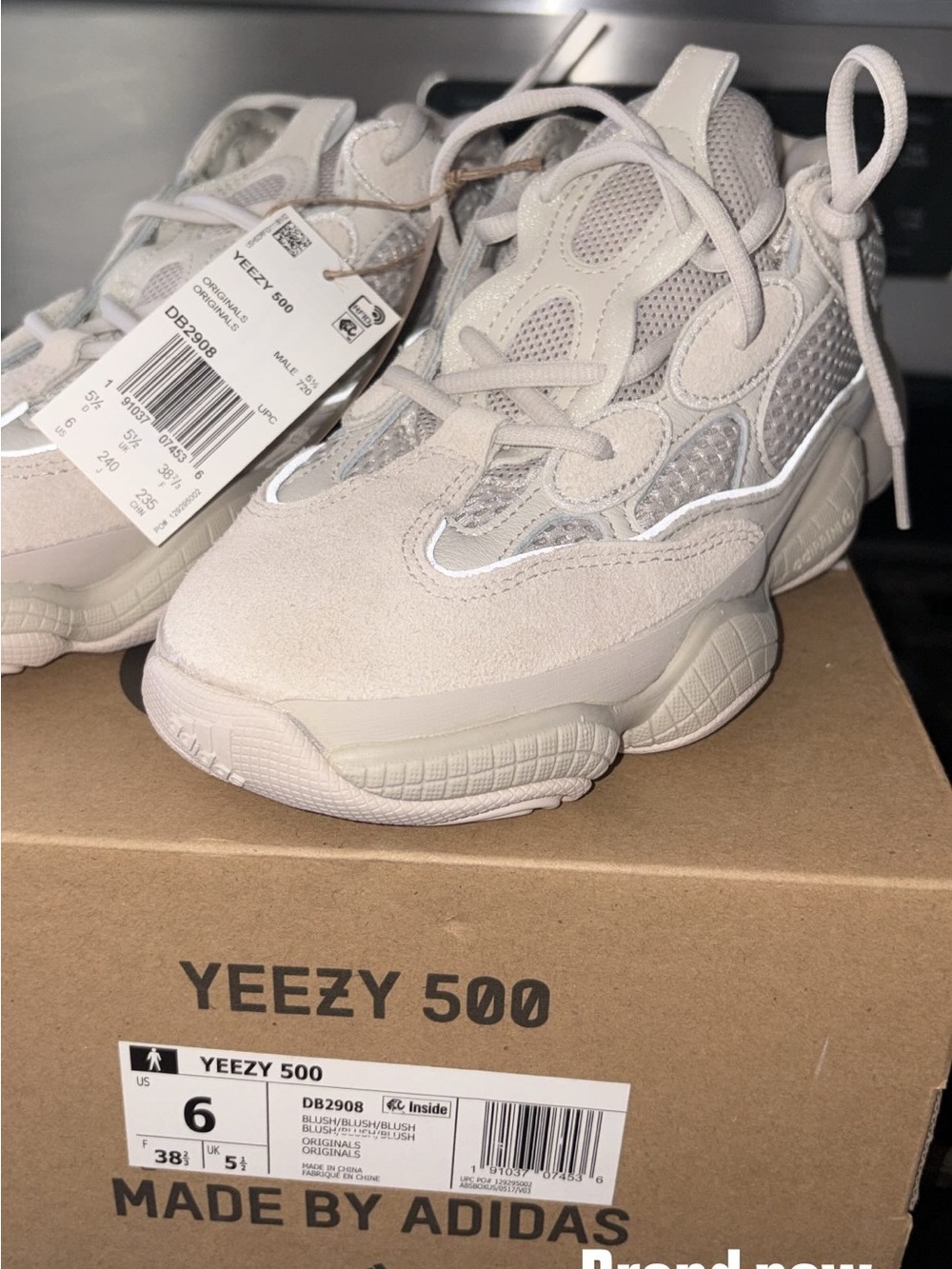 adidas Yeezy 500 Sneakers in Light Beige